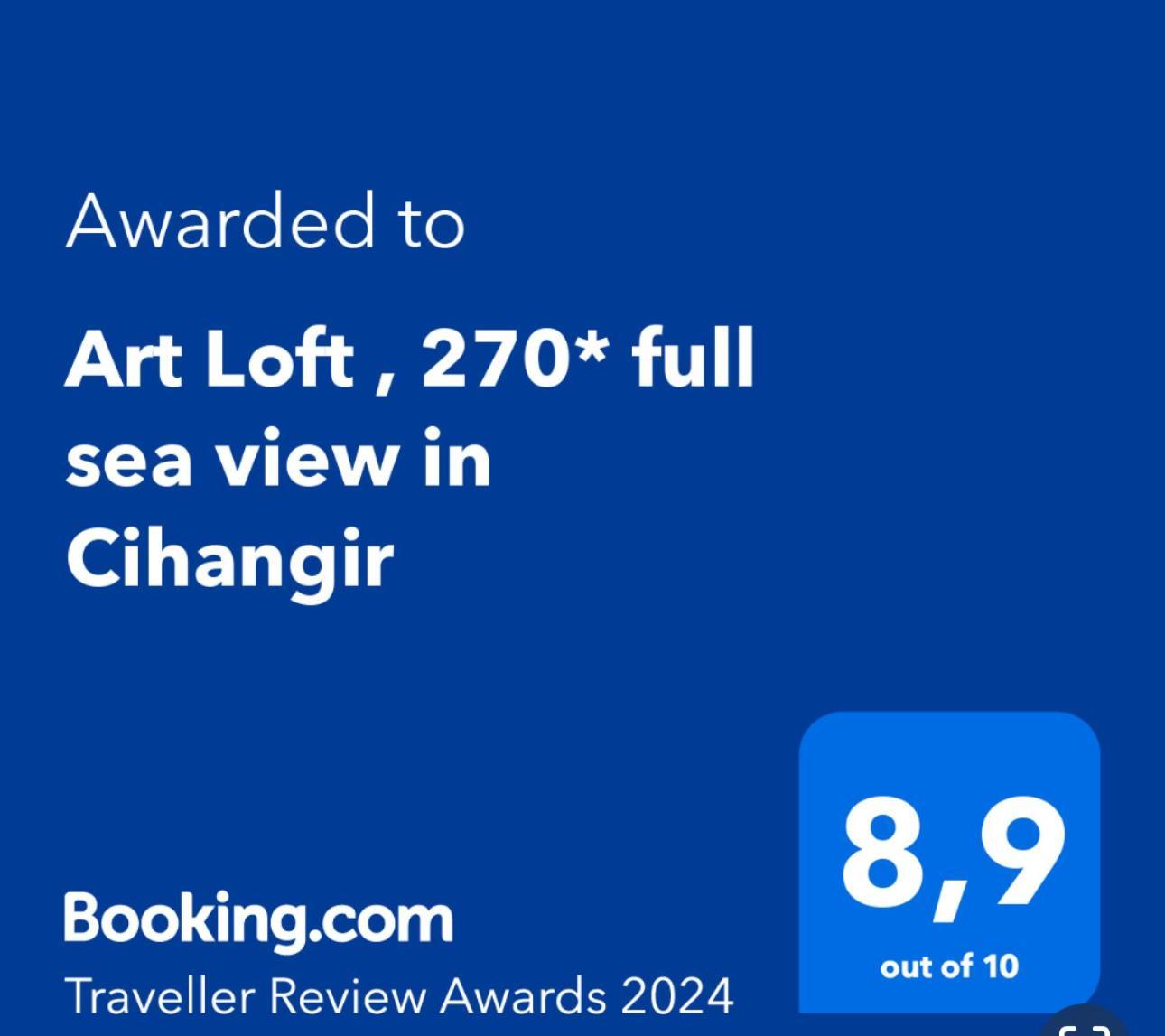 Апартаменти Art Loft , 270* Full Sea View In Cihangir Стамбул Екстер'єр фото